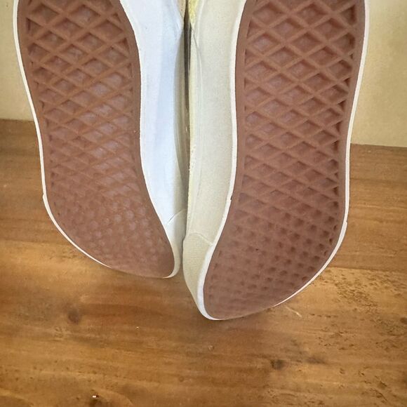 VANS Old Skool White With Yellow Spots,men 4.5 Women 6 - Picture 4 of 7